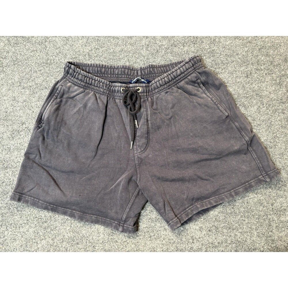 Chubbies Sweat Shorts Mens L Blue Fleece 6" Inseam Drawstring Elastic Waist